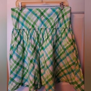 Vintage Spring Linen Skirt, size 12